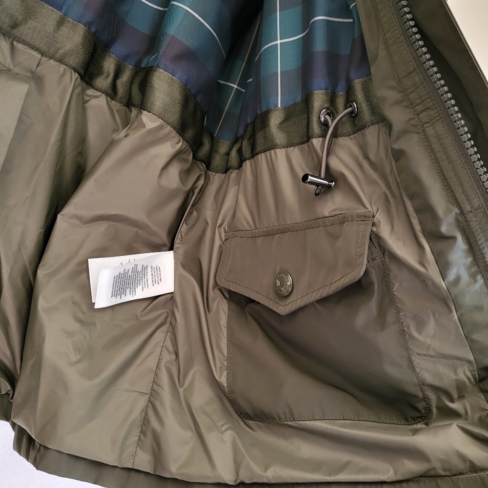 Polo Ralph Lauren Zip Down Combat Green Raincoat Jacket - Picture 5 of 8